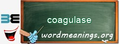 WordMeaning blackboard for coagulase